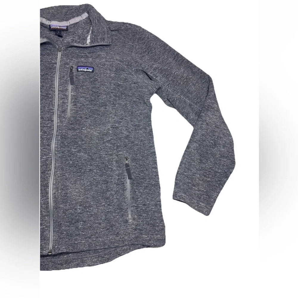 Patagonia Classic Synchilla Fleece Jacket Mens Large Full Zip Grey Gray READ